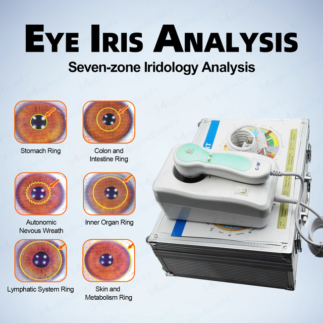 Dual -Eye IRIS Detection Iris Analysis Machine Eyes Health Detection Digital Iriscope Iridology  Machine