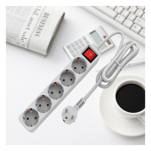 Europe GS CE RoHS Certificate 5 Ways Outlets Power Strip Socket Surge Protector Socket Extension Power <b>Cords</b> Sockets and Switch - Product Image 1