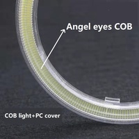 Anneau lumineux Led Angel Eyes pour voiture, phare pour Auto Moto cyclomoteur Scooter Moto accessoires de voiture
