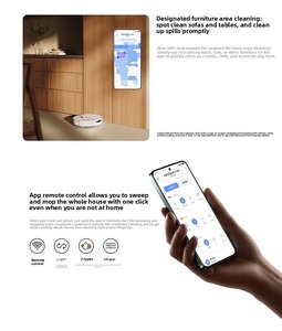 Robot de nettoyage de sol intelligent pour hôtel M40 - Tout-en-un : balayage, lavage, aspiration, design ultra-fin, forte puissance d'aspiration - Product Image 2