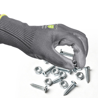 Gants de travail XINGYU en PU Adamas de calibre 18, résistants aux coupures, compatibles écran tactile, A4, respirants, antidérapants, pour hommes