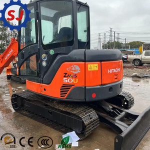 Japanese Brand <b>Small</b> 5 Ton Machine Hitachi ZX50U Used Excavator Best Price Sold for Low Working Hours - Product Image 1