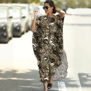 New Arrivals Leopard Dot Zebra Pattern Summer Beautiful Long Skirt For Women Kaftan