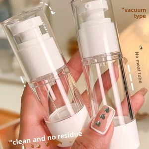 [<span class=keywords><strong>Precio</strong></span> Exclusivo para Clientes Nuevos, Set de Tres] Botellas de Spray con Bomba de Vacío Recargables, Cilíndricas, para Viaje, Cosméticos y Lociones - Product Image 2