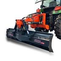 Niveleuse laser haute productivité pour terrains agricoles, largeur de travail 2,5 m, système de boîte de vitesses arrière monté sur tracteur pour nivellement des champs