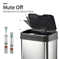 2025 OEM J & L personnalisé 10 30 recycler les canettes domestiques recyclage bacs en acier inoxydable poubelle cuisine 50L poubelle poubelle