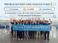 Fil à coton mélangé 28S/2, filé à anneaux, teint, 72C28PBT, pour tricot et tissage, vente en gros directe d'usine, approvisionnement en vrac, doux