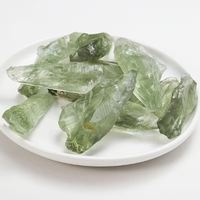 Pierre brute de prasiolite, améthyste verte de haute qualité, pierre brute, cristal minéral en vrac pour la découpe et la fabrication de bijoux, vente en gros