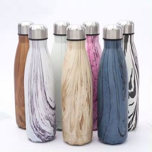 Bouteille d'eau sport en acier inoxydable à double paroi de 500 ml (17 oz) avec logo personnalisé, cadeau promotionnel portable, emballage personnalisé disponible - Product Image 2
