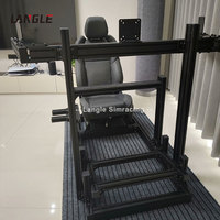 Support de course personnalisé pour compétition de conduite professionnelle de niveau supérieur simulateur de course simulation de cadre en aluminium à fente en T