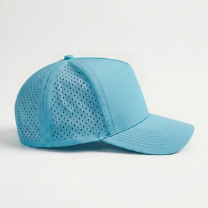 Gorra de Béisbol de 6 Paneles Color Cian, Ajustada, Unisex, Informal, para Primavera/Verano, para Adultos - Product Image 4