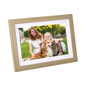Marco de Fotos Digital con Pantalla Táctil WiFi de 10 Pulgadas, Reloj, Marco de Madera, Compatible con <span class=keywords><strong>MP3</strong></span>/MP4, Resolución IPS de 1280x800, Almacenamiento de 1GB+32GB - Product Image 2