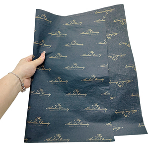 Carta <span class=keywords><strong>da</strong></span> Imballaggio Nera di Lusso Stampata Riciclabile per Logistica in Rotoli - Product Image 6