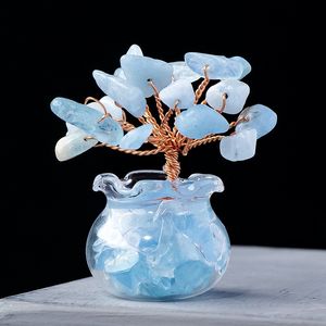 Árbol de cristal natural para Feng Shui, decoración del hogar, artesanía de cristal, adorno, fábrica, citrino de la suerte, piedra de cristal, árbol del dinero - Product Image 5