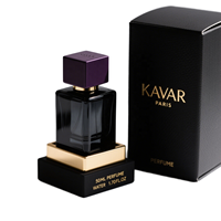 Flacon de parfum carré noir professionnel de 50 ml avec bouchon violet pour les marques de parfums et les parfumeurs