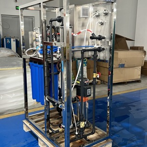 Tùy chỉnh năng suất thẩm thấu ngược hệ thống lọc nước EDI cho lưu trữ nước 220V PLC thép xử lý nước - Product Image 4