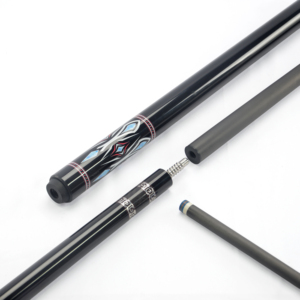 Queue de billard Predator en fibre de <span class=keywords><strong>carbone</strong></span>, 2 pièces, 58 pouces, avec incrustation géométrique noire, fût à faible déflexion, prise en main fluide, pointe de 12,4 mm - Product Image 2