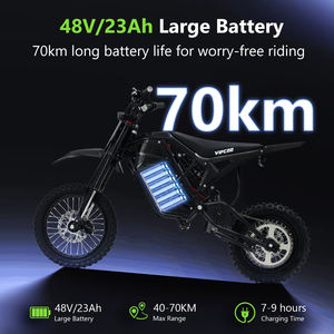 Mini Motocicleta Eléctrica de Alta Potencia Todoterreno Tipo Bicicleta de Montaña para Adultos, Niños y Jóvenes VIPCOO H3 Bicicleta Eléctrica Deportiva Todoterreno - Product Image 4