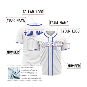 Maillot de baseball court à col en V 100 % polyester, imprimé par transfert thermique, fabriqué au Pakistan, prix abordable, OEM, écologique, taille adulte personnalisée - Product Image 4