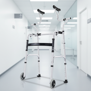 Andador Plegable de Aluminio de Alta Calidad con Ruedas para Rehabilitación, Ajustable en Altura, para Personas <span class=keywords><strong>Mayores</strong></span> con Discapacidad - Product Image 1