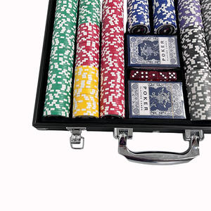 Jetons de poker de casino personnalisés imprimés 11,5 g, ensemble en céramique <span class=keywords><strong>composite</strong></span>, texture argileuse pour Blackjack, Texas Hold'em, tournoi, en vrac - Product Image 4