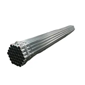 Thread / Grooved / Painted pre galvanized steel pipe Q235 ASTM BS 1387 2 inch ERW galvanized steel tube