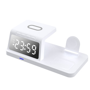 Lampe de bureau 15W avec support magnétique Réveil à la mode Chargeur <span class=keywords><strong>électrique</strong></span> <span class=keywords><strong>sans</strong></span> fil pour téléphones mobiles Montres intelligentes Écouteurs Port Type-C - Product Image 2