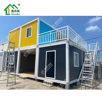 Fabriqué préfabriqué minuscule mobile modulaire préfabriqué de luxe petite maison de 2 étages à deux étages à deux étages