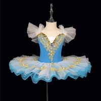 Robe de danse de ballet professionnelle pour filles-Swan Lake Performance Wear Tutu Jupe Outfit-Costume de compétition de ballet pour enfants