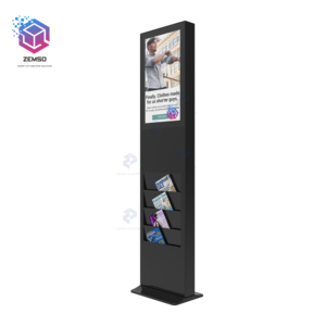 Tótem Digital LCD de 21.5 Pulgadas con Soporte para Piso y Bolsillo para <span class=keywords><strong>Periódicos</strong></span>, Kiosco para Centros Comerciales, Señalización Digital de Pie para Revistas - Product Image 3