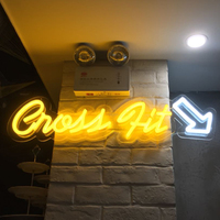 Enseigne LED néon personnalisable intérieure/extérieure, enseigne en lettres acryliques néon sur mesure, décoration pour bar, mariage, maison, alimentation CC