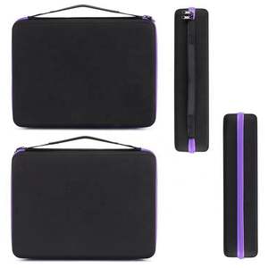 108 Essential Oils Carrying <b>Case</b> Holds 5ml 10ml 15ml Bottles <b>Hard</b> <b>Shell</b> Exterior EVA Essential Oils Storage Organizer Bag - Product Image 5