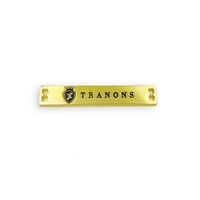 Etiquetas de Metal Rectangulares Personalizadas con Logotipos de Ropa en Relieve con Acabado Ecológico para Accesorios de Prendas