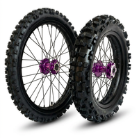 Ensemble de roues et pneus tout-terrain pour moto électrique, roues en alliage d'aluminium de 19/16 pouces pour Surron Light Bee, pneus haute performance