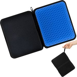 Coussin de siège rafraîchissant carré en TPE avec mémoire de forme et oreiller en gel tissé en nid d'abeille pour voitures - Product Image 2