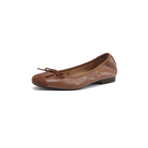 Scarpe basse personalizzate Xinzirain con suola morbida, logo personalizzato, in vera pelle, pieghevoli, da donna, stile <span class=keywords><strong>ballerine</strong></span>. - Product Image 2