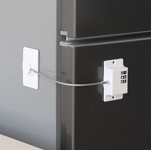 FABE M316 Child Safe Combination Refrigerator &amp; Mini <strong>Fridge</strong> <strong>Lock</strong> ABS + TPE Material for Cabinet/Drawer and Household Use - Product Image 2