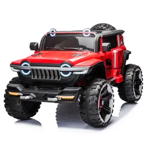 sale kids electric car for 10 year olds remote control swing Music lighting Two seat leather seat big car for kids