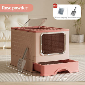 Extra Grote Spatwaterdichte Kattenbak Met Volledig Gesloten Plastic Ontwerp Met Een Extra Grote Lade - Product Image 5