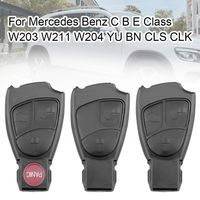 Boîtier de clé de voiture ABS noir à 2/3/4 boutons, télécommande pour Mercedes Ben Classe C/B/E (W203/W211/W204/YU/BN/CLS/CLK)-B-enz-KS09