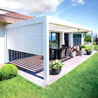 Pergola motorisée réglable en aluminium SINGO pour jardin, patio, balcon, piscine, personnalisable, haute qualité