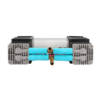 Pompe à piston à double tête à faible bruit Sinno DC à courant continu 2 bars 35 LPM Générateur d'oxygène Pompe à air