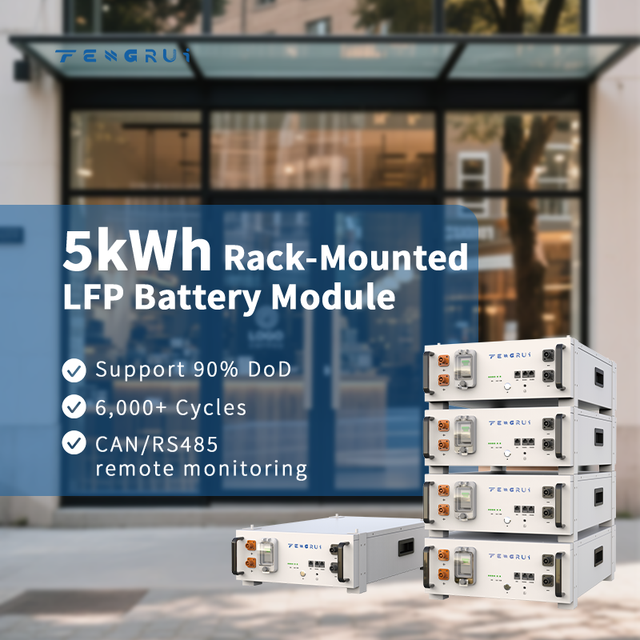 2026 New Arrival Competitive Price 5.22kWh 10.44kWh 51.2V High Quality Rack Mounted LFP Battery Pack Equipped with BMS