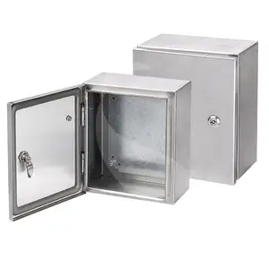 Outdoor Waterproof IP66 Hair Brushed Finishing Stainless Steel Electrical Meter Enclosure