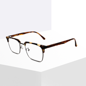 Lunettes demi-monture en verre neuves de haute qualité au design simple et à la mode <span class=keywords><strong>pour</strong></span> hommes et femmes - Product Image 1
