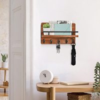 Organisateur mural en bois décoratif, nouveau Style, porte-clés et étagère pour le courrier