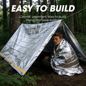 <span class=keywords><strong>Mantas</strong></span> Térmicas de Emergencia Impermeables de Tamaño Compacto, de Mylar, para Supervivencia - Product Image 6