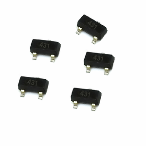 ชิ้นส่วนอิเล็กทรอนิกส์ <span class=keywords><strong>TL431</strong></span> CJ431  รหัส 431  ทรานซิสเตอร์แบบ SOT-23 ของแท้ใหม่ วงจรรวม - Product Image 1