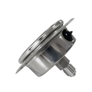 高精度NPT1/4 63mmパネルマウントエア6barリアマウントフロント軸圧力ゲージフランジ取り付け付き - Product Image 5