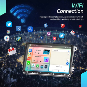 Volkswagen กลุ่มเครื่องเสียงสเตอริโอรถยนต์เฉพาะ podofo 9นิ้ว6 + 128GB Android CarPlay Android Android Auto GPS MK5 Jetta T5 - Product Image 2